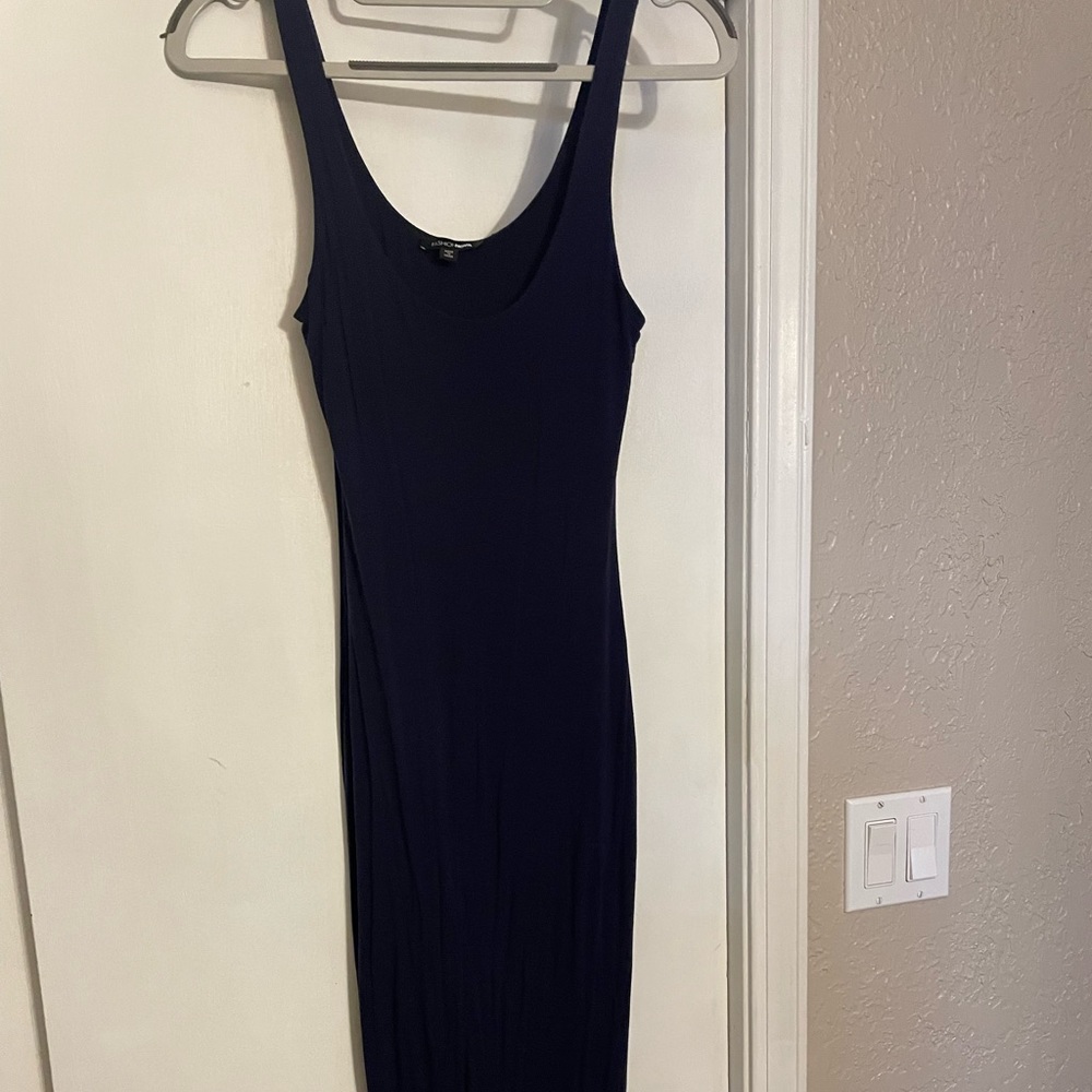 Navy blue maxi dress